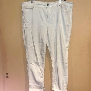 J.Jill denim white slim fit ankle pants size 16 petite